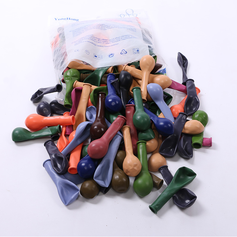 Venta al por mayor nuevo globo 5 pulgadas 12 pulgadas 10 pulgadas color retro engrosado globo de látex fiesta cumpleaños decoración gas