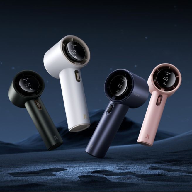 几素高速手持风扇折叠挂脖台式USB充电小风扇多功能风扇跨境 代发