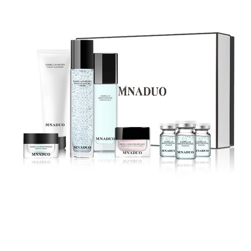 Camellia Skin Care Set Hydrating Moisturizing Cleanser Face Cream Eight-Piece Toner Set Wholesale