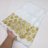 African Swiss Cotton Lace Fabric蕾絲花邊刺繡時裝連衣裙繡花布