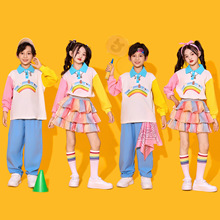 小学生运动会开幕式服装儿童啦啦队演出服幼儿园班服男女童表演服