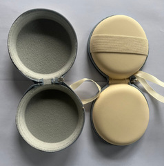 Banana sunglasses folding glasses case round glasses case storage bag zipper soft bag portable bag leather sunglasses case