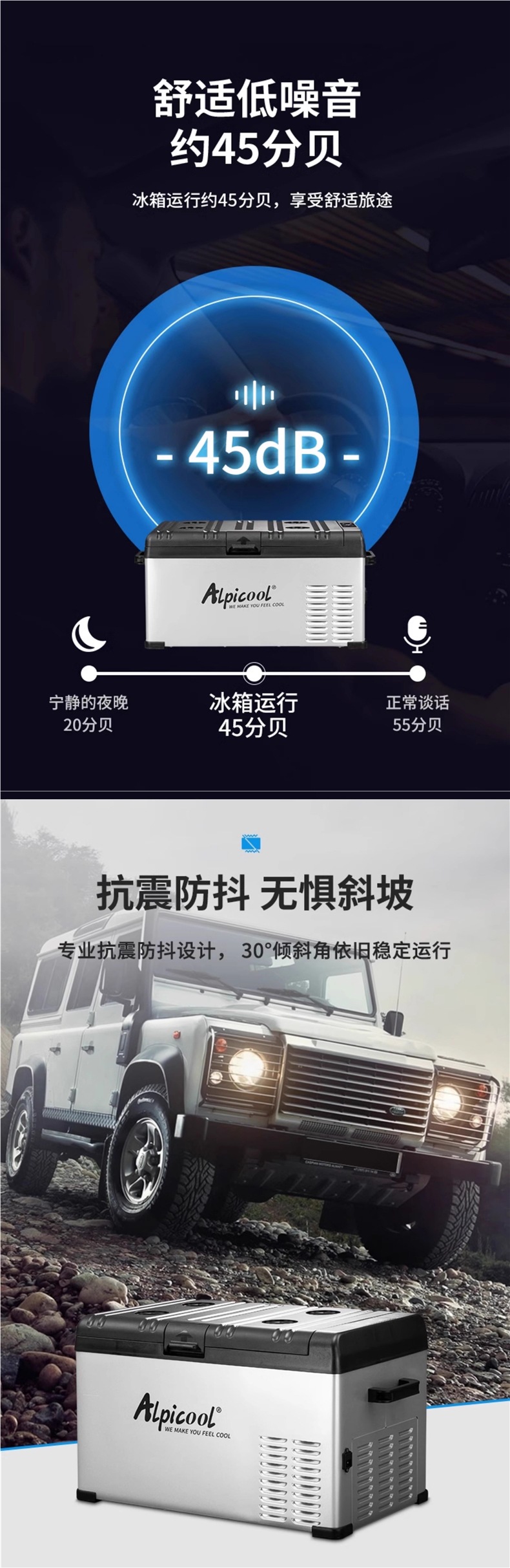 Ice Tiger Car Refrigerator Compressor Cooling System for Car and Home Dual-Use, Freezing and Refrigeration, 12V/24V Universal, Small Electric Refrigerator for Trucks