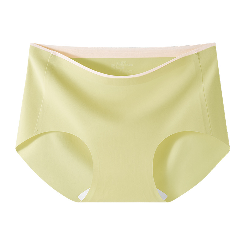 Yoga de seda de hielo sin costuras entrepierna alargada cadera de melocotón deportes entrepierna de algodón puro grado 10A entrepierna antibacteriana cadera anti-pellizco ropa interior de mujer