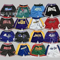 Новые плотные вышитые брюки Lakers 76ers Magic Raptors Knicks Pacers Hornets серии внешнеторговые поставки