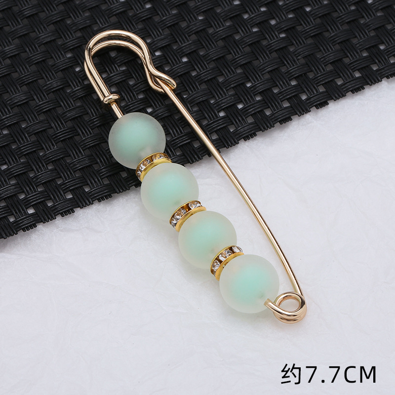 06# Green Blue Four Beads 7.7cm