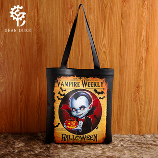 TEMU Cross-border Hot Sale Halloween COSPLAY Anime Vintage Bag Women's Casual All-match Large Capacity Underarm Bag