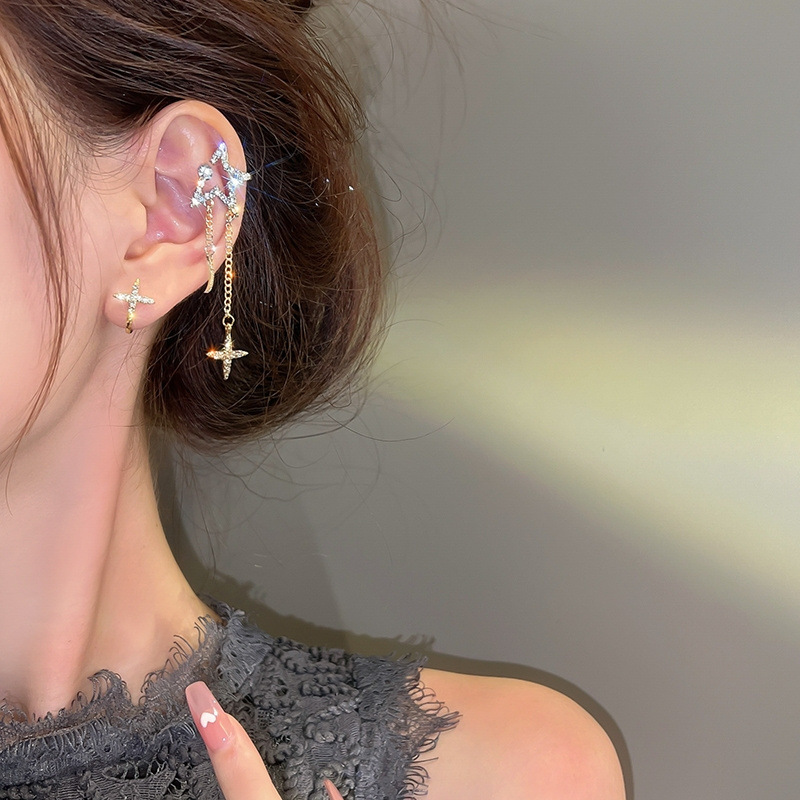 asymmetrical-star-moon-ear-clips-piercing-bone-clip-ins-style-internet-celebrity-tassel-earrings-high-end-feel-womens-jewelry asymmetrical-star-moon-ear-clips-piercing-bone-clip-ins-style-internet-celebrity-tassel-earrings-high-end-feel-womens-jewelry