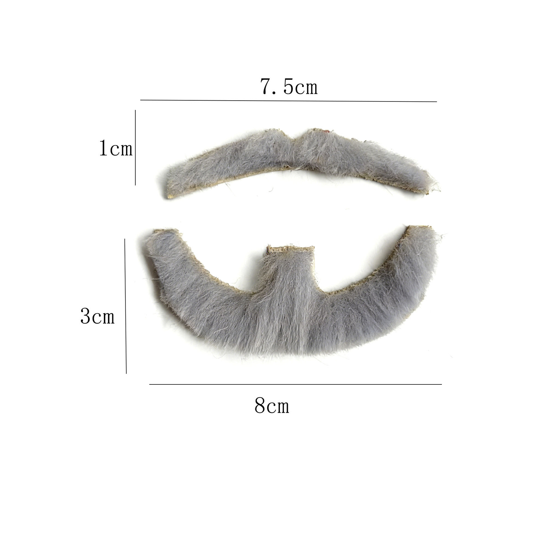 Transfronterizos barba falsa Halloween simulación autoadhesiva barba fiesta cosplay barba multicolor opcional