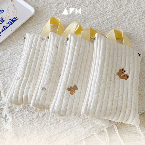 ins style Korean baby removable travel portable flip-top portable storage bag cotton tissue box wet wipes storage bag