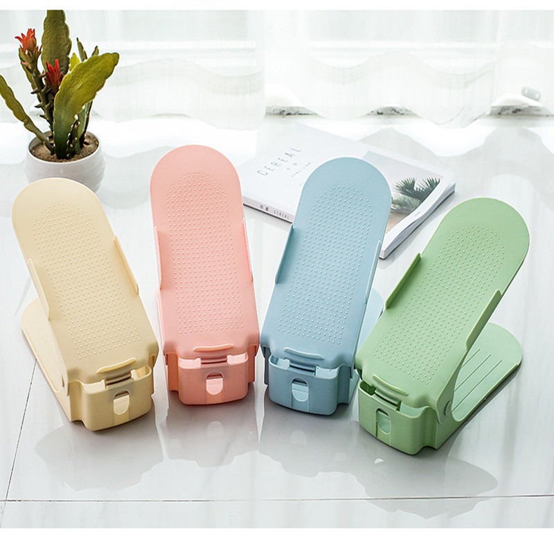 Storage Shoe Rack, Double-Layer Shoe Holder, Three-Level Adjustable, for Home and Dormitory Organization, Slipper Shoe Cabinet, Shoe Storage Rack, Home Use