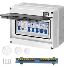 HT-8路明裝家用配電箱15位戶外強電布線箱12位暗裝防水空開電閘盒