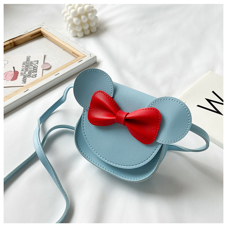 Nueva bolsa de mensajero de los niños lindo Kachu arco pequeño bolsa de hombro niñas bolsa de dibujos animados mini cambio accesorios bolsa