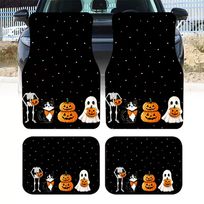 Avtomobil döşəmə paspasları — decorative car floor mats, easy - t828qcjd-halloween-5-3344cmtwo-piece-set