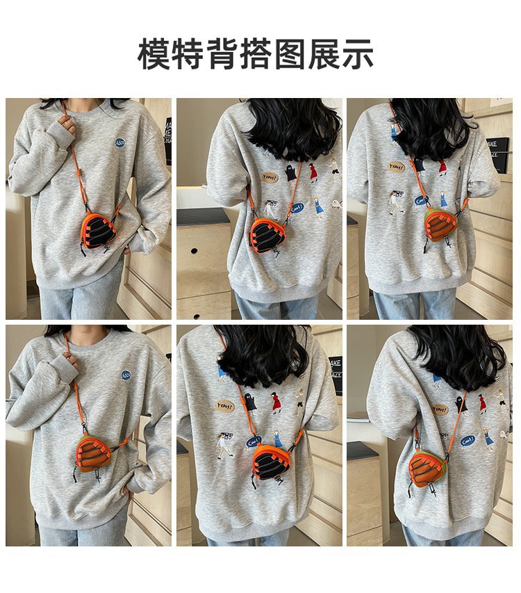 2024新款迷你钱包随身钥匙收纳零钱包女斜尼龙布小包mini