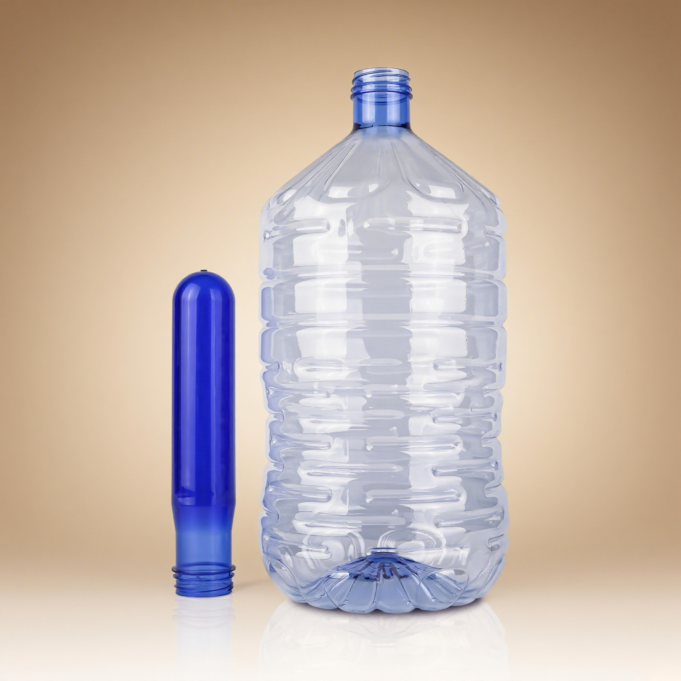 55mm boca de tornillo alta transparencia gran capacidad desechable barril en blanco barril de agua mineral barril PET botella en blanco de grado alimenticio multipropósito