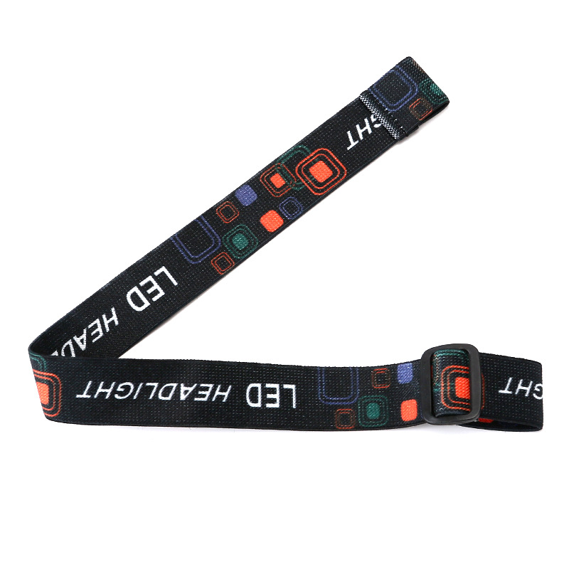 高级头灯带子头灯松紧带加厚矿灯头灯带一字型头灯绳通用头灯配件