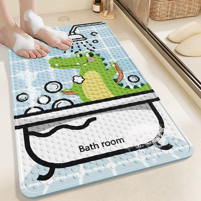 Avtomobil döşəmə paspasları – Pvc Environmentally Friendly Material Bathroom - 16-little-crocodile-taking-a-bath-3565cm-environmentally-friendly-material