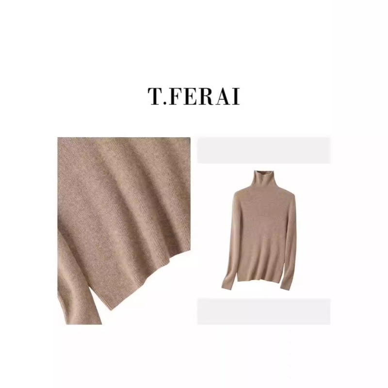2025 Autumn and Winter New 100 Cashmere Women's Commuting Easiest for Match Temperament Fashion Sweater Long Sleeve Pullover Top