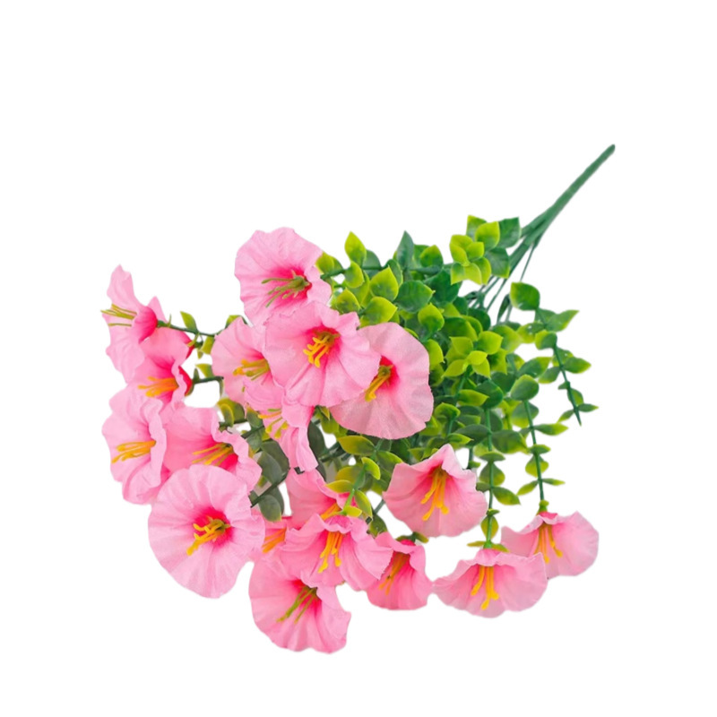 Artificial Flowers Bouquet Violet Eucalyptus Flower Decor Home_voghion.com