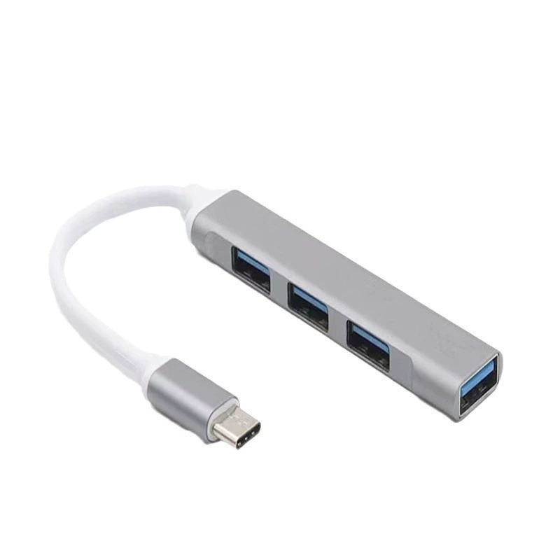 USB3.0 集线器Mini 铝壳集线器 Type-C 扩展坞 一拖四 4个 USB 半导体
