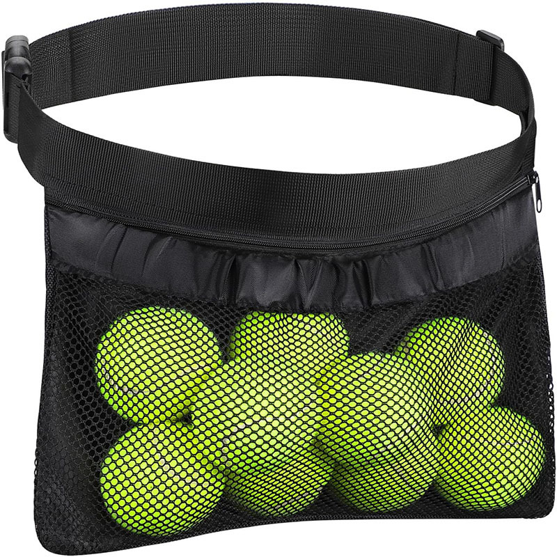 Tennis Training Waist Bag Multifunctional Ball Storage Bag Adjustable Quick-Release Belt Universal for Pickleball and Baseball