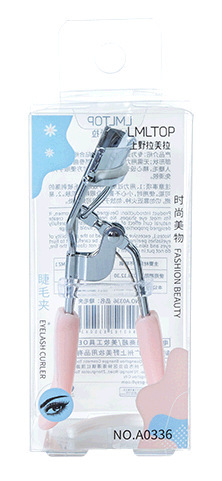 LMLTOP acero inoxidable clip de pestañas caja de herramientas de belleza de fijación permanente pestañas curler A0336