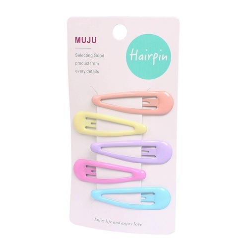 D139 Value set of 5 bangs side clips sweet candy color oil drop BB clip hairpin children's hairpin