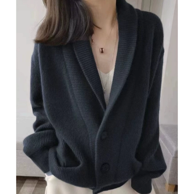 Кардиган женский 100 чистый кашемировый вязаный свитер