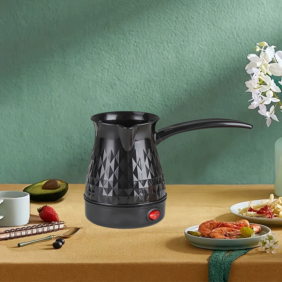 All-plastic electric hand-brewed coffee pot turkey household small dry fireproof mini coffee pot