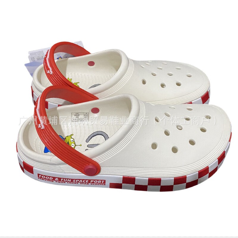 Toy Story Three-Eyed Cartoon Collaboration Cross Clogs for Men and Women High-Quality Flat Shoes Outdoor Sandals
