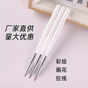 Japanese-Style Painted Pull-Line Brush Set of 3 Ultra-Fine Hook-Line Painting Pen Light Therapy Brush Manicure Tool Pen Set