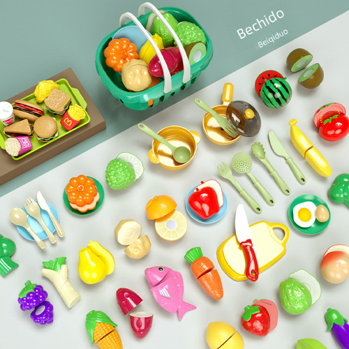 Cross-border best-selling children's role-playing cutting fun vegetable baby cutting fruits children's kitchen toy set