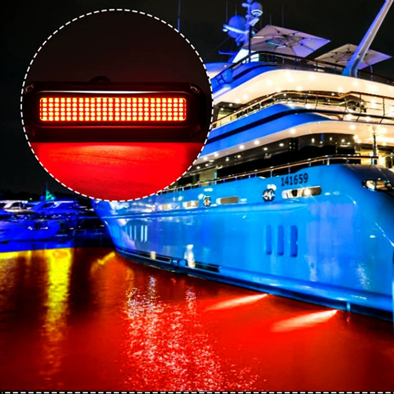 Лодка Фонарь Лодка Фонарь 120 Светодиодный подводный свет 10-30V Водонепроницаемый Светодиодный MK-063 Нержавеющая сталь Лодка Подводная лампа