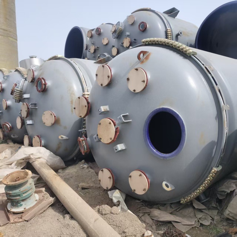 收购二手搪瓷反应釜  化工加热搅拌釜  工业真空反应设备