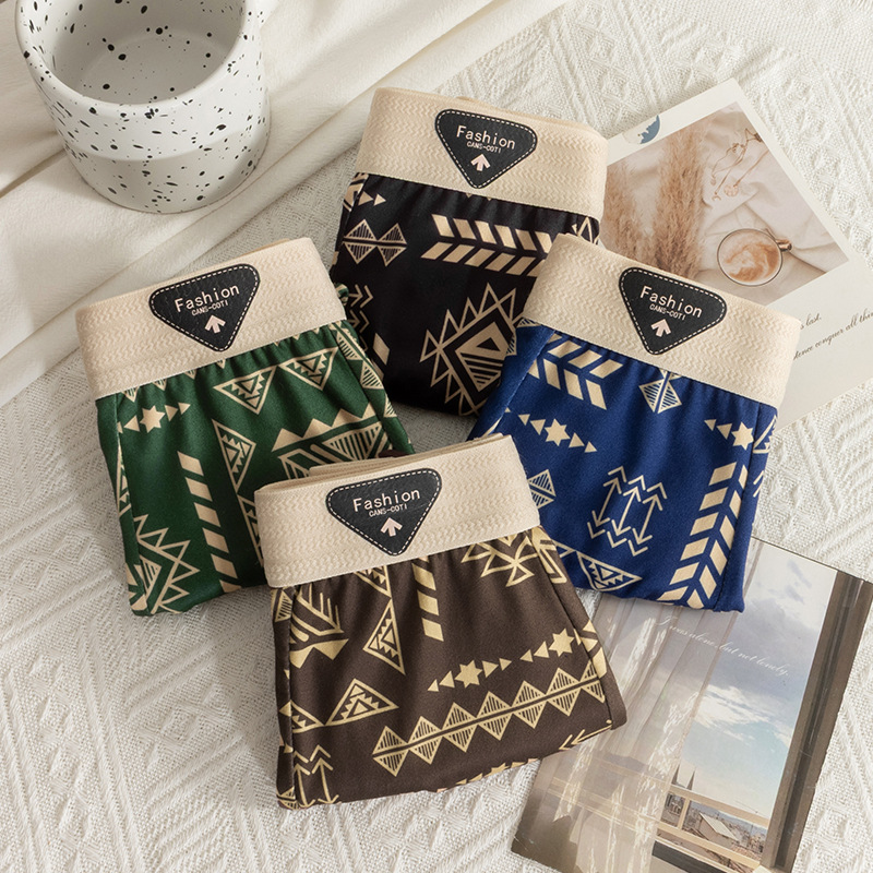 Nuevo estilo americano retro hombre calzoncillos de cintura alta elástica piel transpirable pantalones de moda de verano al por mayor