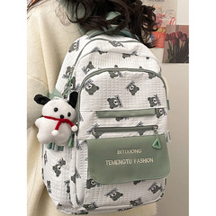 印花書包女新款大學生百搭日系高中生背包韓版少女中學生旅行書包