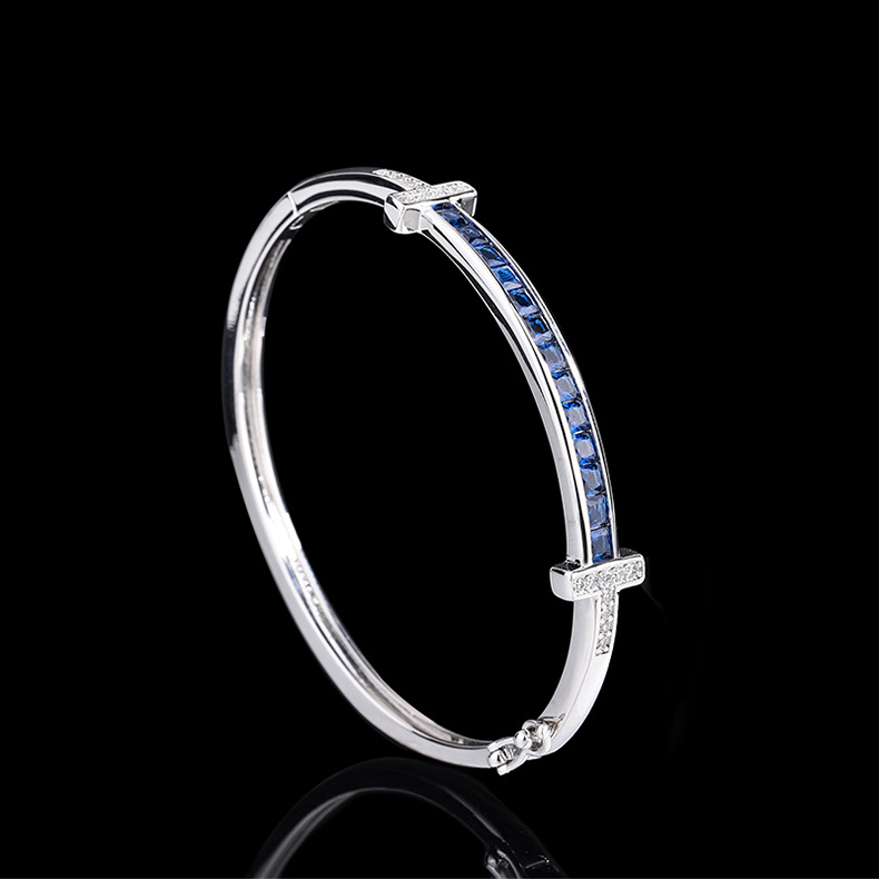 Simple Style Square Copper Inlay Zircon Rings Bracelets display picture 1