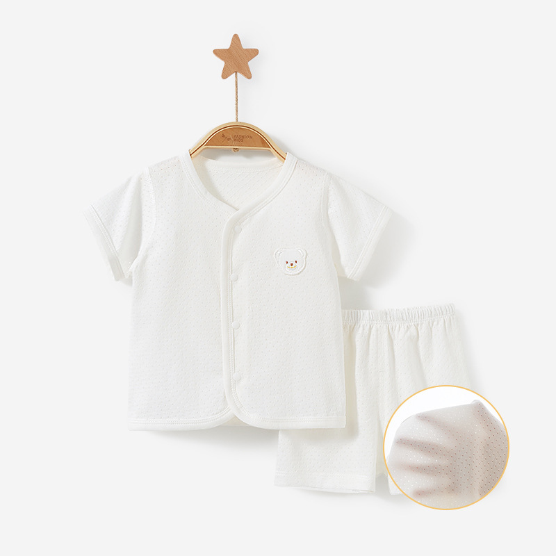 Conjunto de verano para bebés recién nacidos, ropa de verano de manga corta para niños y niñas, conjunto fino de dos piezas, ropa de bebé image 8