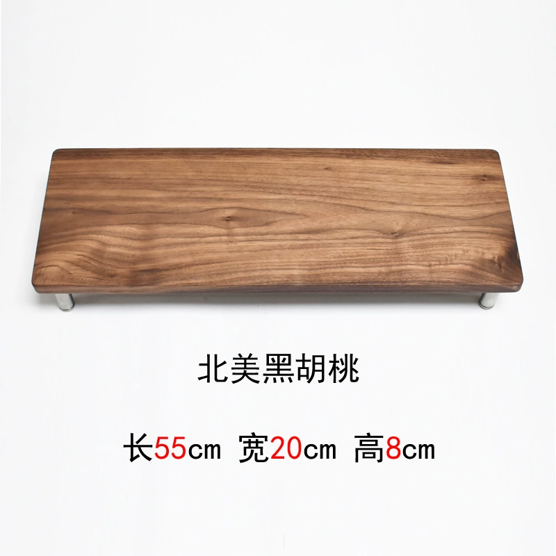 Solid wood computer display frame LCD TV frame office desktop keyboard storage new products