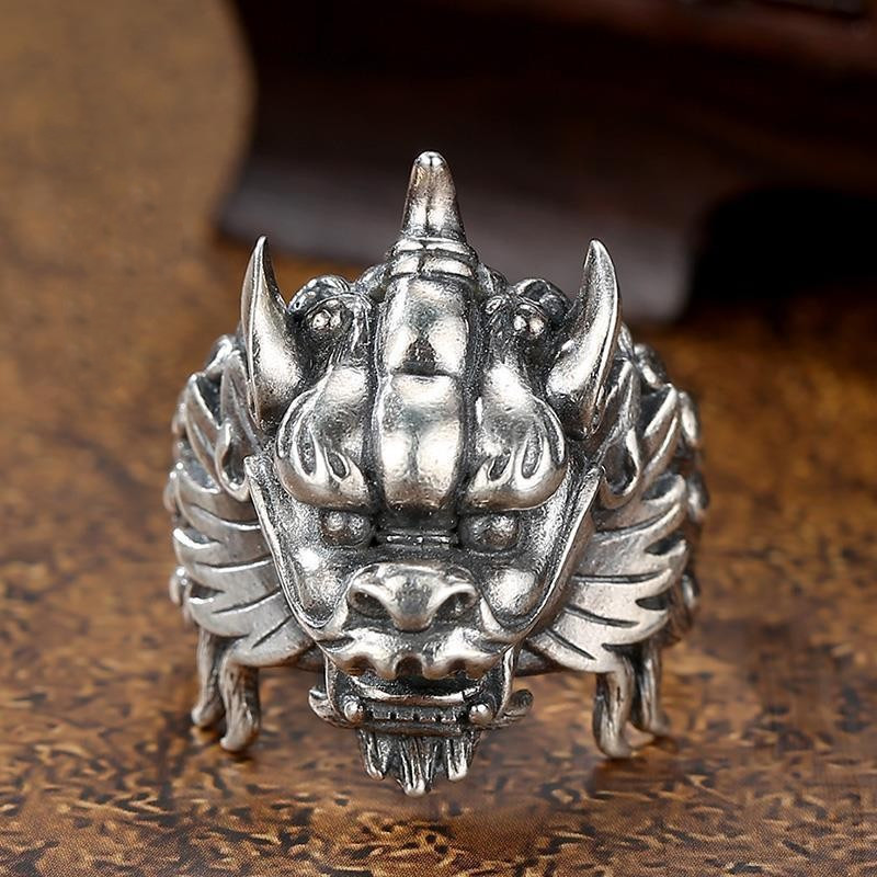 Retro high-end ethnic fashionable ring