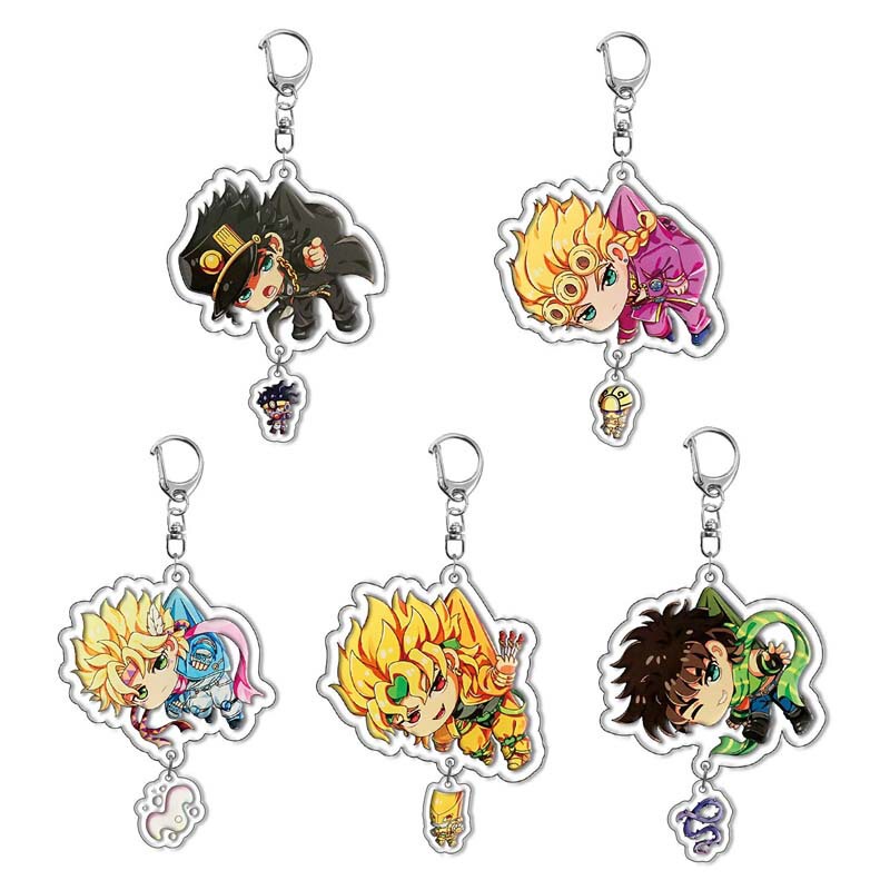 JOJO's Wonderful Adventure Jonathan Acrylic Keychain Pendant Animation Peripheral Hand Pendant Spot