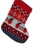 OEM customized Selling knitting Christmas stockings Wool bright red Jacquard weave Christmas festival decorate gift Christmas stockings wholesale