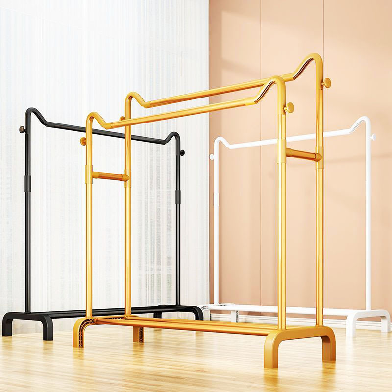 Cat Ear Floor-Standing Clothes Hanger Thickeneded Living Room Bedroom Clothes Drying Rod Clothes Hanger Vertical Coat Rack Internet Celebrity Clothing Store Clothes Hanger