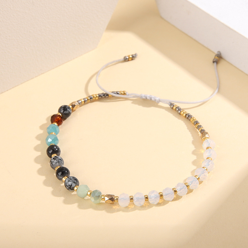 1 Piece Fashion Round Glass glass Beaded Womenu0027S Bracelets