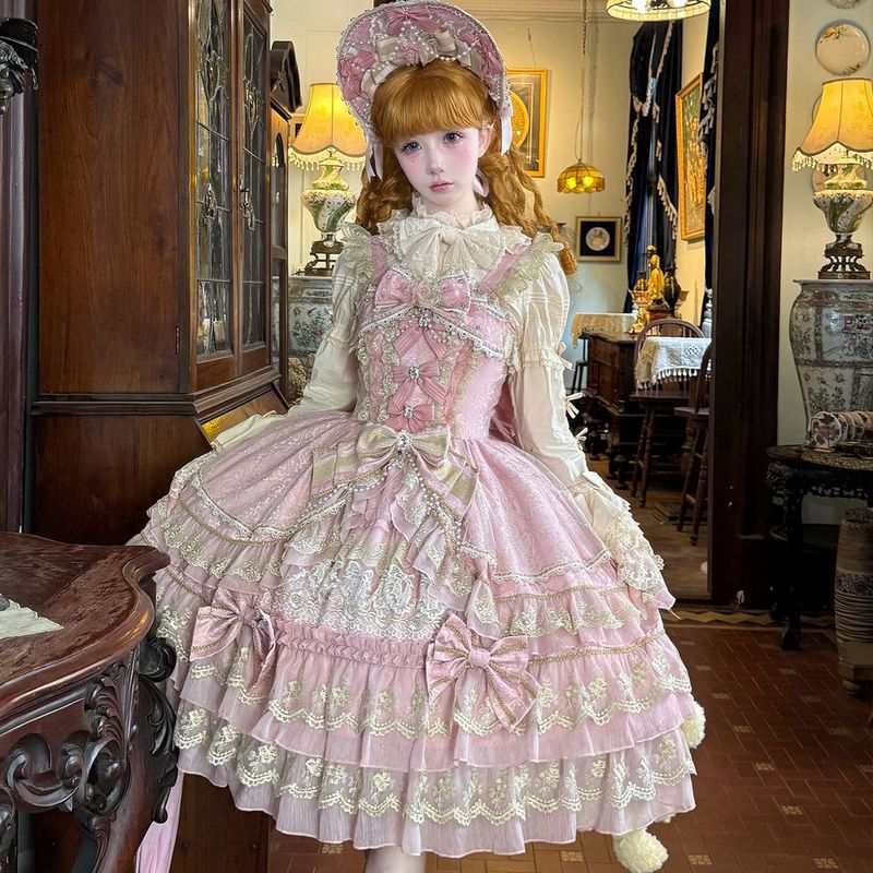Lolita洋装doll感jsk吊带连衣裙夏季|undefined