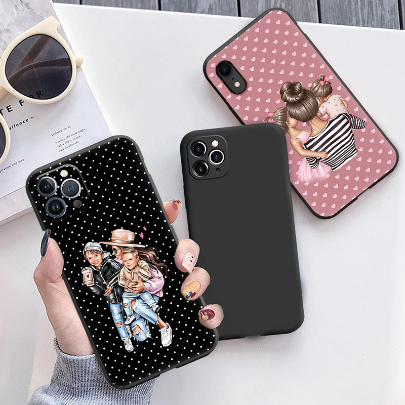 for apple iphone mini baby mother girl boy soft camera case