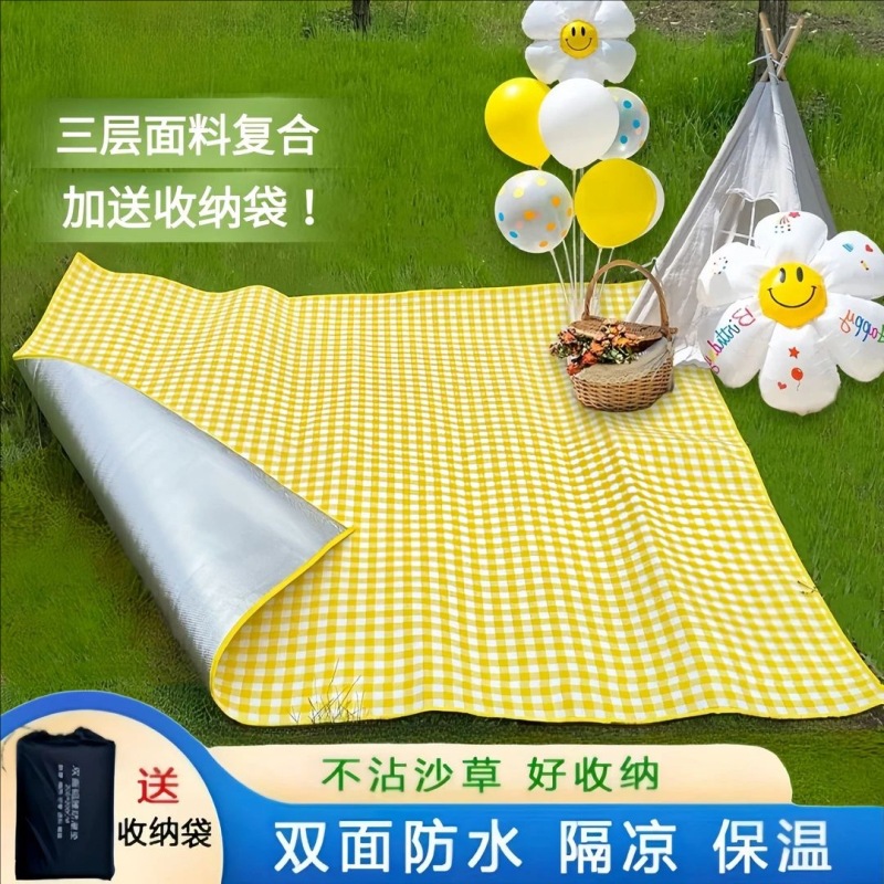 피크닉매트, 지면수면방습매트, 두꺼운 야외캠핑 휴대용텐트매트, 봄나들이쿠션, 방수
