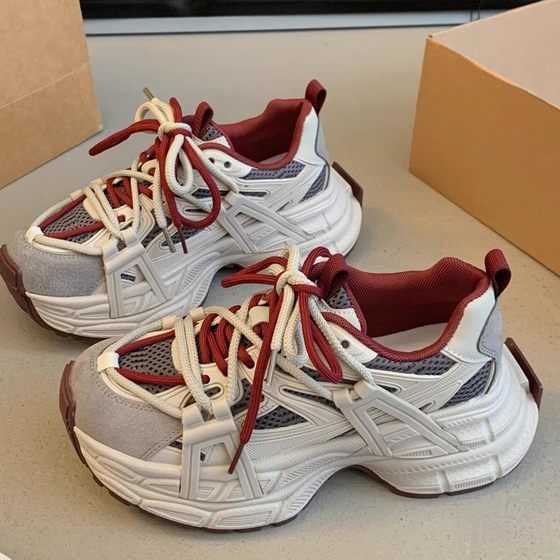 Cowhide Edition ~ Genuine Leather Thick-soled Torre Shoes Women's 2025 Spring New Feet Small Height Increase Casual sneaker