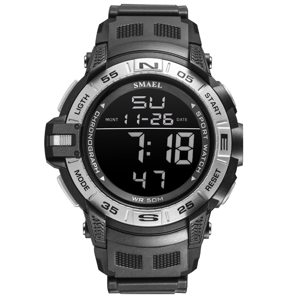 SMAEL Fashion Elektrisk klocka Herr Simple Leisure Sports Multifunktionell elektronisk klocka_voghion.com